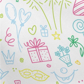 Colorful Line Birthday Party P Pongee