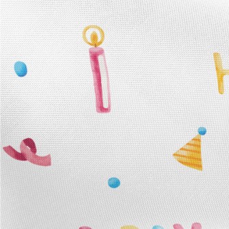 Happy Birthday English Balloon Pongee