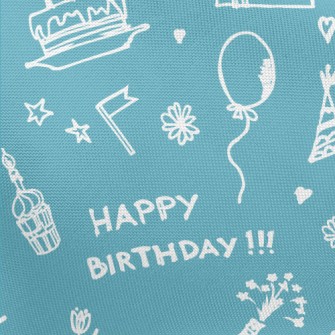 Graffiti Birthday Cake Balloon Pongee