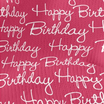 Handwritten Happy Birthday In  Stretch Jersey