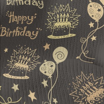 Happy Birthday Text Cake Ballo Stretch Jersey