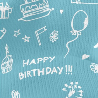 Graffiti Birthday Cake Balloon Stretch Jersey