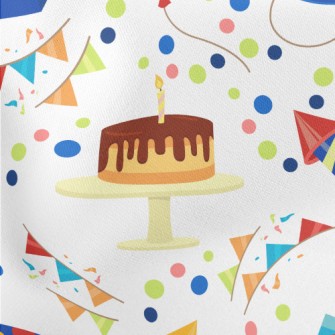 Cartoon Birthday Gift Balloon  Lightweight Cotton Poplin