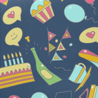 Birthday Cake Gift Candy Patte Midweight Cotton Poplin