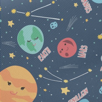 Various Planets And Constellat Midweight Cotton Poplin