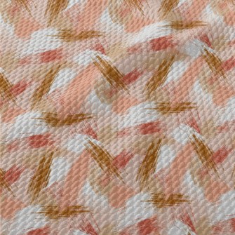 Abstract Brush Pattern Birdseye Piqué