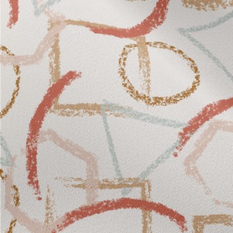 Crayon-style Geometric Pattern Chiffon