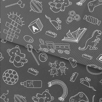 Hand Drawn Children&#39;s Toys Waterproof Oxford