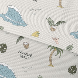 Surf With Palm Trees And Cocon Waterproof Oxford