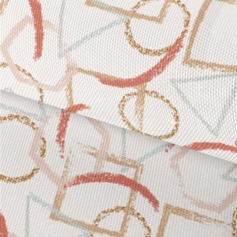 Crayon-style Geometric Pattern Waterproof Oxford