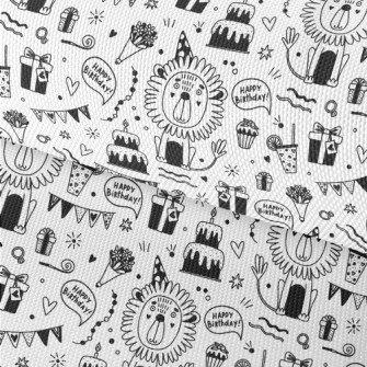 Cute Lion Birthday Party Waterproof Oxford