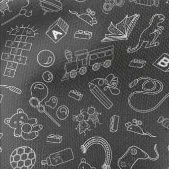 Hand Drawn Children&#39;s Toys Waterproof Canvas