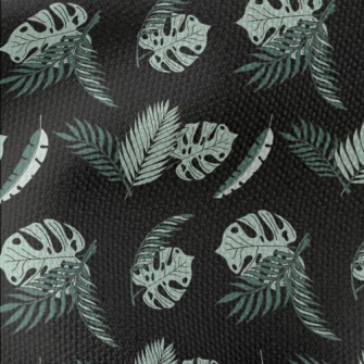 Hand Drawn Tropical Leaves Waterproof Canvas