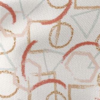 Crayon-style Geometric Pattern Waterproof Canvas