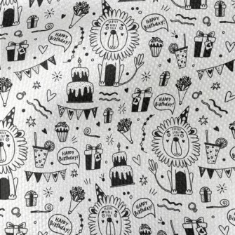 Cute Lion Birthday Party Waterproof Canvas