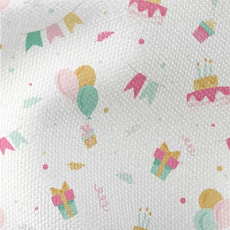 Birthday Cake Gifts And Balloo Waterproof Canvas