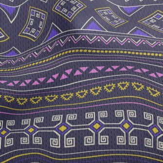 Tribal Retro Ethnic Patterns Athletic Mesh Flat Back
