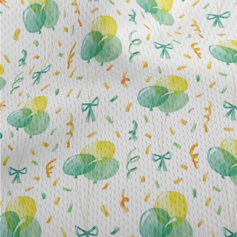 Hand Drawn Watercolor Balloons Athletic Mesh Flat Back