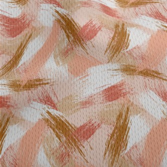 Abstract Brush Pattern Athletic Mesh Flat Back