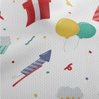 Cartoon Birthday Cake Beer Pat Athletic Mesh Flat Back