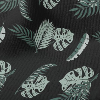 Hand Drawn Tropical Leaves Terry