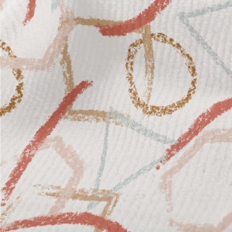 Crayon-style Geometric Pattern Terry