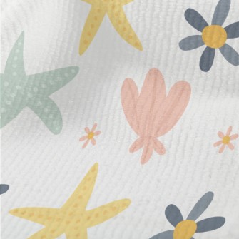 Starfish Shells And Flowers Terry