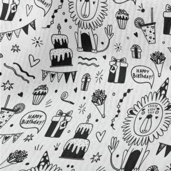 Cute Lion Birthday Party Terry