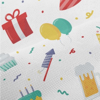 Cartoon Birthday Cake Beer Pat Performance Linen