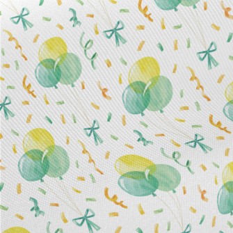 Hand Drawn Watercolor Balloons Twill