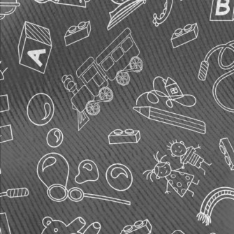 Hand Drawn Children&#39;s Toys Standard Corduroy