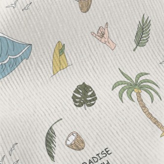 Surf With Palm Trees And Cocon Standard Corduroy