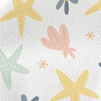 Starfish Shells And Flowers Standard Corduroy