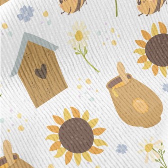 Cute Bees And Flowers Standard Corduroy