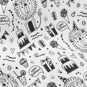 Cute Lion Birthday Party Standard Corduroy