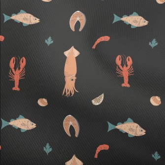 Hand Drawn Fresh Seafood Dobby