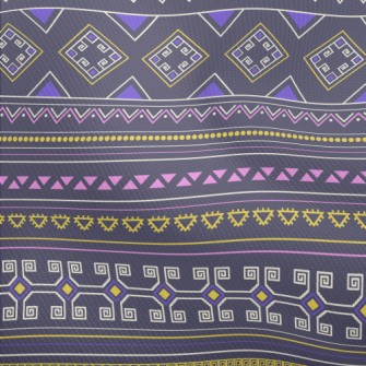 Tribal Retro Ethnic Patterns Dobby