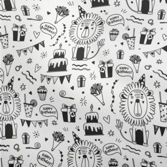 Cute Lion Birthday Party Dobby