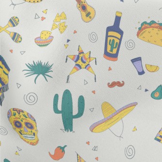 Mexican Skull Hat Cactus Stretch Ponte