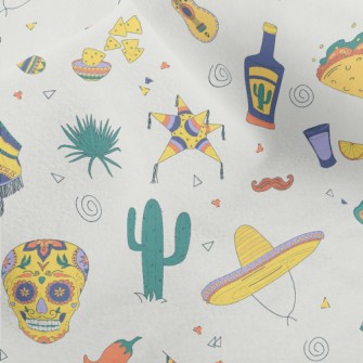 Mexican Skull Hat Cactus Micro Fleece