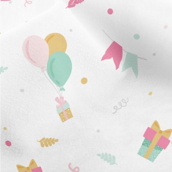Birthday Cake Gifts And Balloo Micro Fleece