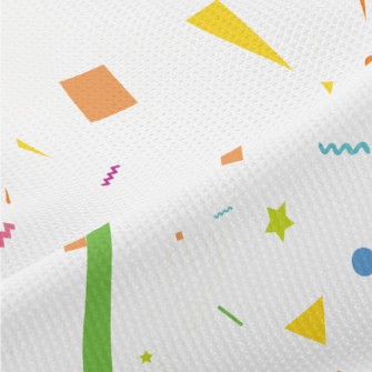 Colorful Irregular Geometric P Piqué