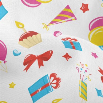 American Cartoon Birthday Patt Lightweight Performance Linen