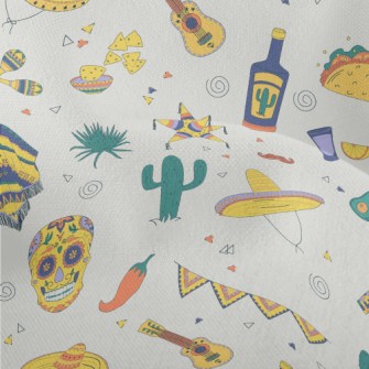Mexican Skull Hat Cactus Lightweight Performance Linen