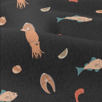 Hand Drawn Fresh Seafood Modern Jersey