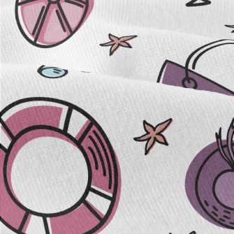 Cartoon Summer Beach Pattern Modern Jersey
