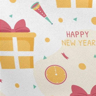 Happy New Year With Gifts Pongee