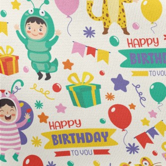 Children&#39;s Birthday Party Pongee