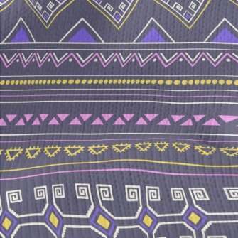 Tribal Retro Ethnic Patterns Stretch Jersey