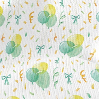 Hand Drawn Watercolor Balloons Stretch Jersey